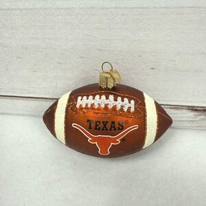 Old World Christmas Glass Ornament, NCAA University Of Texas Longhorns Football
